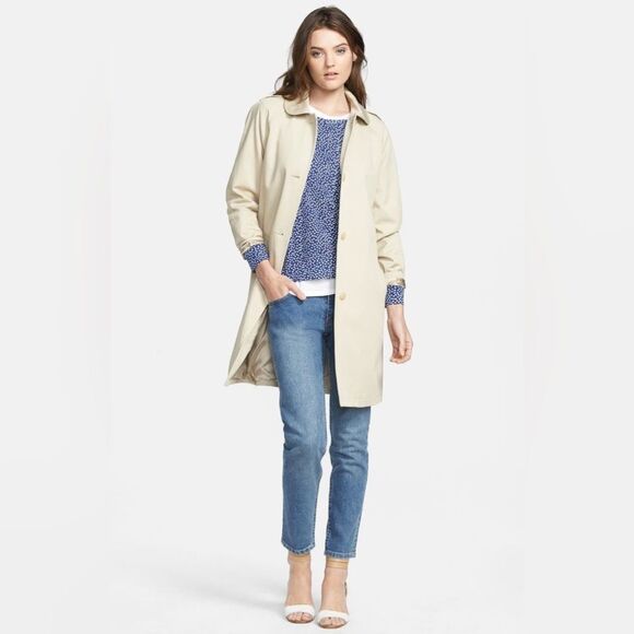 A.P.C. Red and White Coffee Bean 3/4 Sleeve Crewneck Pullover - Picture 10 of 11